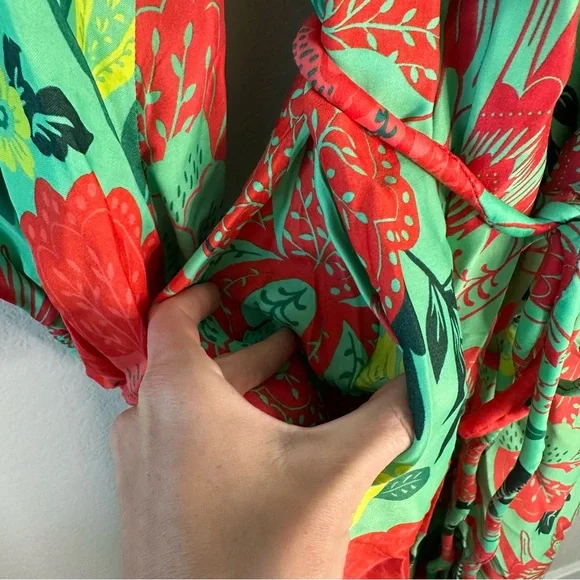 FARM Rio Poppy Print Maxi Dress SZ XL - Picture 8 of 8